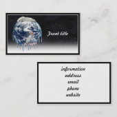 Het Beer van de aarde Hug (met halve universum ach Visitekaartje (Voorkant / Achterkant)