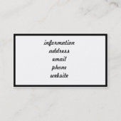 Het Beer van de aarde Hug (met halve universum ach Visitekaartje (Achterkant)