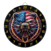Het Beer van de Amerikaanse trots Dartbord (Voorkant)