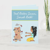 Het Beer van de Cartoon van de klap krijgt snel go Kaart (Voorkant)