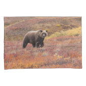 Het Beer van de grizzly beweegt zich door herfst k Kussensloop (Voorkant-Rechts)