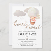 Het Beer van de klap kunnen wij het Baby shower va Kaart (Voorkant)