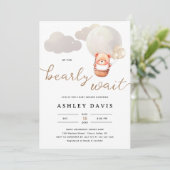 Het Beer van de klap kunnen wij het Baby shower va Kaart (Staand voorkant)