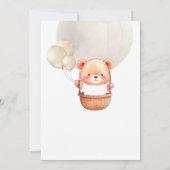 Het Beer van de klap kunnen wij het Baby shower va Kaart (Achterkant)