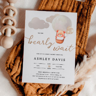 Het Beer van de klap kunnen wij het Baby shower va Kaart