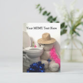 Het Beer van de partij Creëer een MEME aanpassen p Briefkaart (Staand voorkant)