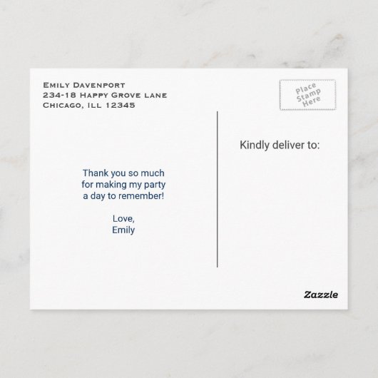 Het Beer van de Waterverf van de klap op een Hart  Briefkaart (Achterkant)