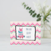 Het Beer van de Waterverf van de klap op een Hart  Briefkaart (Staand voorkant)