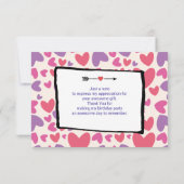 Het Beer van de Waterverf van de klap op een Hart  Kaart (Achterkant)