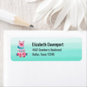 Het Beer van de Waterverf van de klap op het Steun Etiket (Insitu)