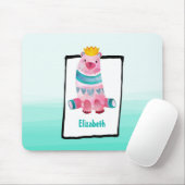 Het Beer van de Waterverf van de klap op het Steun Muismat (Met muis)