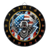 Het Beer van patriottisme en kracht Dartbord (Voorkant)