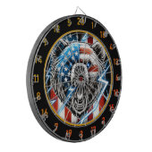 Het Beer van patriottisme en kracht Dartbord (Voorkant Links)