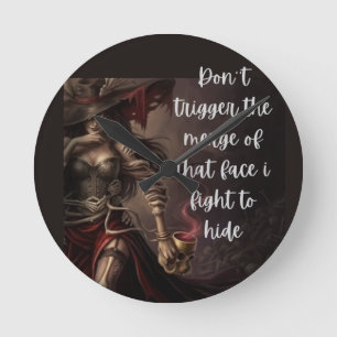 Het Beest Achter Mijn Masker Ronde Klok