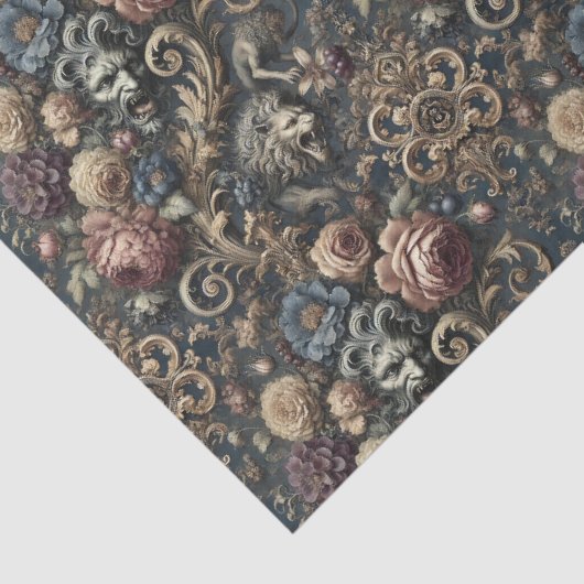 Het Beest Binnenin - Gotisch Victoriaans Tissuepapier (Detail)