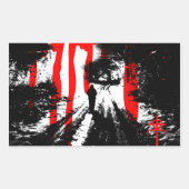 Het beest binnenin rechthoekige sticker (Voorkant)