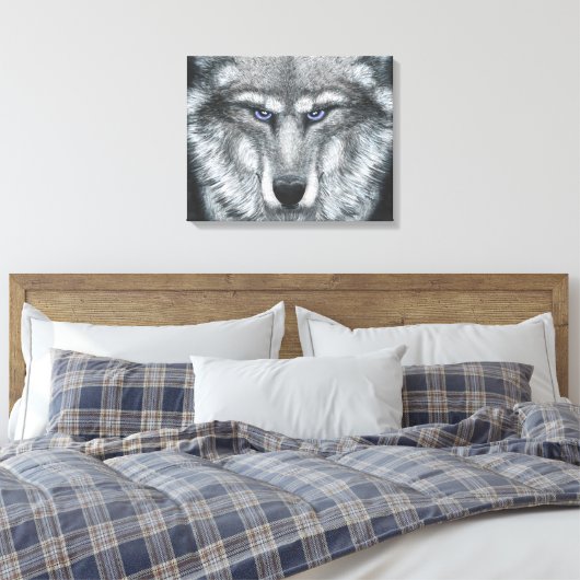 Het beest canvas afdruk (Insitu (Slaapkamer))
