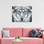 Het beest canvas afdruk (Insitu (Woonkamer))
