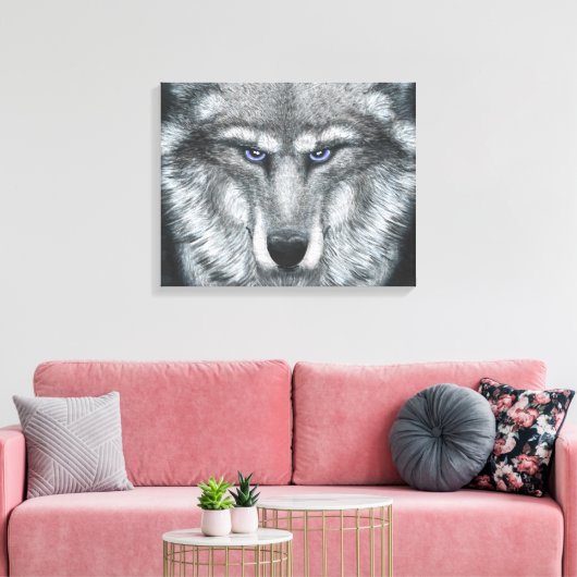 Het beest canvas afdruk (Insitu (Woonkamer))