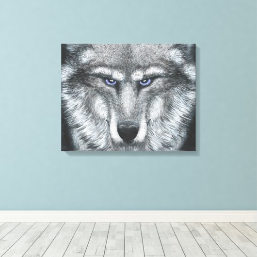 Het beest canvas afdruk (Insitu (Houten vloer))