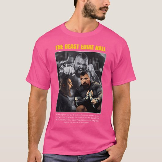 Het beest Eddie Hall T-shirt (Voorkant)