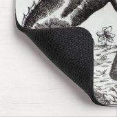 Het Beest Gevaudan dat een jong meisje aanvalt Muismat (Hoek)