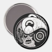 "Het Beest In" Mandala Magneet (Voorkant / Achterkant)