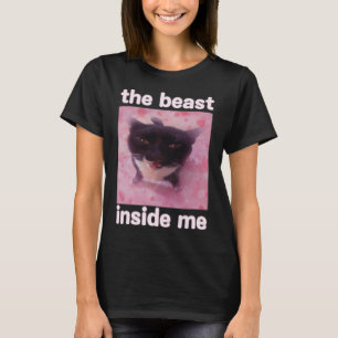 Het Beest In Me Funny Cat Meme Cadeau Voor Mannen  T-shirt