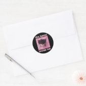 Het Beest In Me Funny Cat Meme Sarcastisch InApp Ronde Sticker (Envelop)
