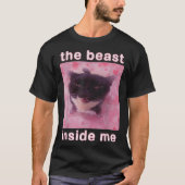 Het Beest In Me Funny Cat Meme Sarcastisch InApp T-shirt (Voorkant)