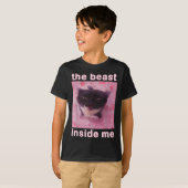Het Beest In Me Funny Cat Meme Sarcastisch InApp T-shirt (Voorkant volledig)