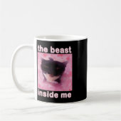 Het beest in mij is grappig koffiemok (Links)