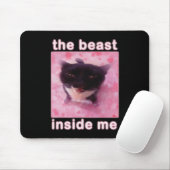 Het beest in mij is grappig muismat (Met muis)