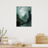 het beest keert een fantasie - poster terug (Keuken)