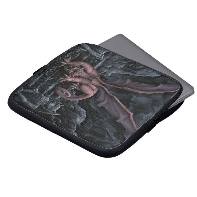 Het beest laptop sleeve (Voorkant top)