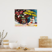 Het Beest met een miljoen ogen 1955 oud Poster (Keuken)