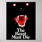 Het beest moet de film sterven poster (Voorkant)