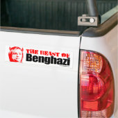 Het Beest van Benghazi - Anti-Hillary - Conservati Bumpersticker (Op Truck)