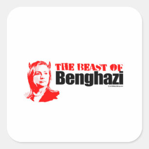 Het Beest van Benghazi Vierkante Sticker