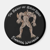 Het Beest van Bray Road Wisconsin | Weerwolf Magneet (Voorkant)
