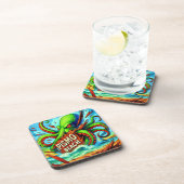 HET BEEST VAN DE BREKERS OP PISMO BEACH. (6) BIER ONDERZETTER (Rechterzijde)