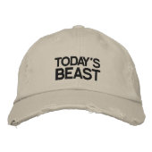 Het beest van vandaag geborduurd Pet (Voorkant)