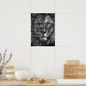 Het beest wekken in de buurt van de heupen poster (Keuken)