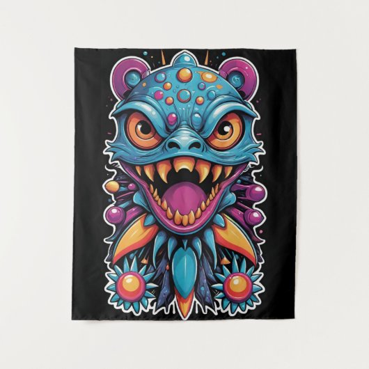 Het beest zal zonder waarschuwing feesten - Ken Ga Wandkleed (Voorkant)