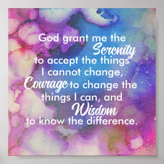 Het begebed van de dienst citeert blauwe en paarse poster (Voorkant)