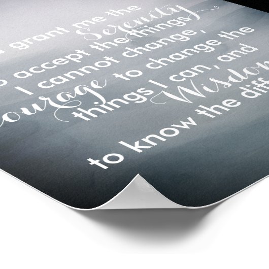 Het begebed van de dienst citeert poster blauwe wa (Hoek)