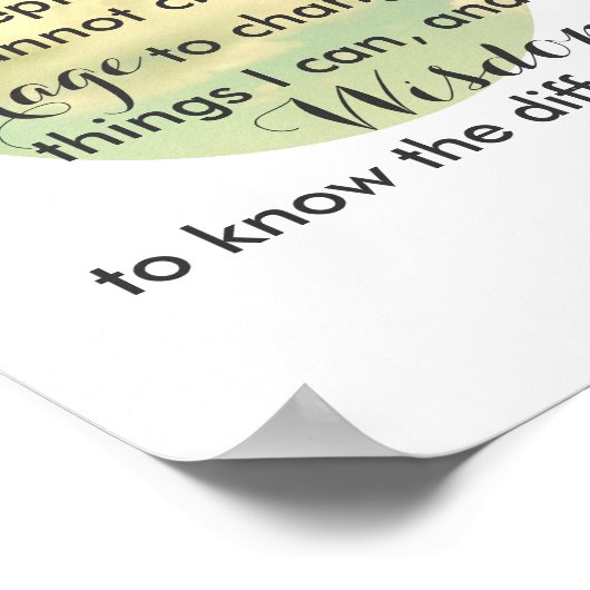 Het begebed van de dienst citeert poster natuur fo (Hoek)