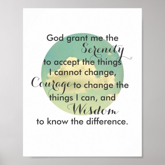 Het begebed van de dienst citeert poster natuur fo (Voorkant)