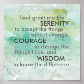 Het begebed van de dienst citeert waterverf ontwer poster (Voorkant)