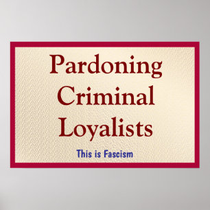 Het begenadigen van criminele loyalisten poster